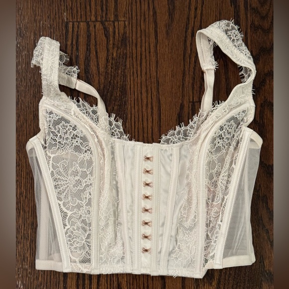 Brand New - Victorias Secret Dream Angels Corset - White Lace - Picture 1 of 3